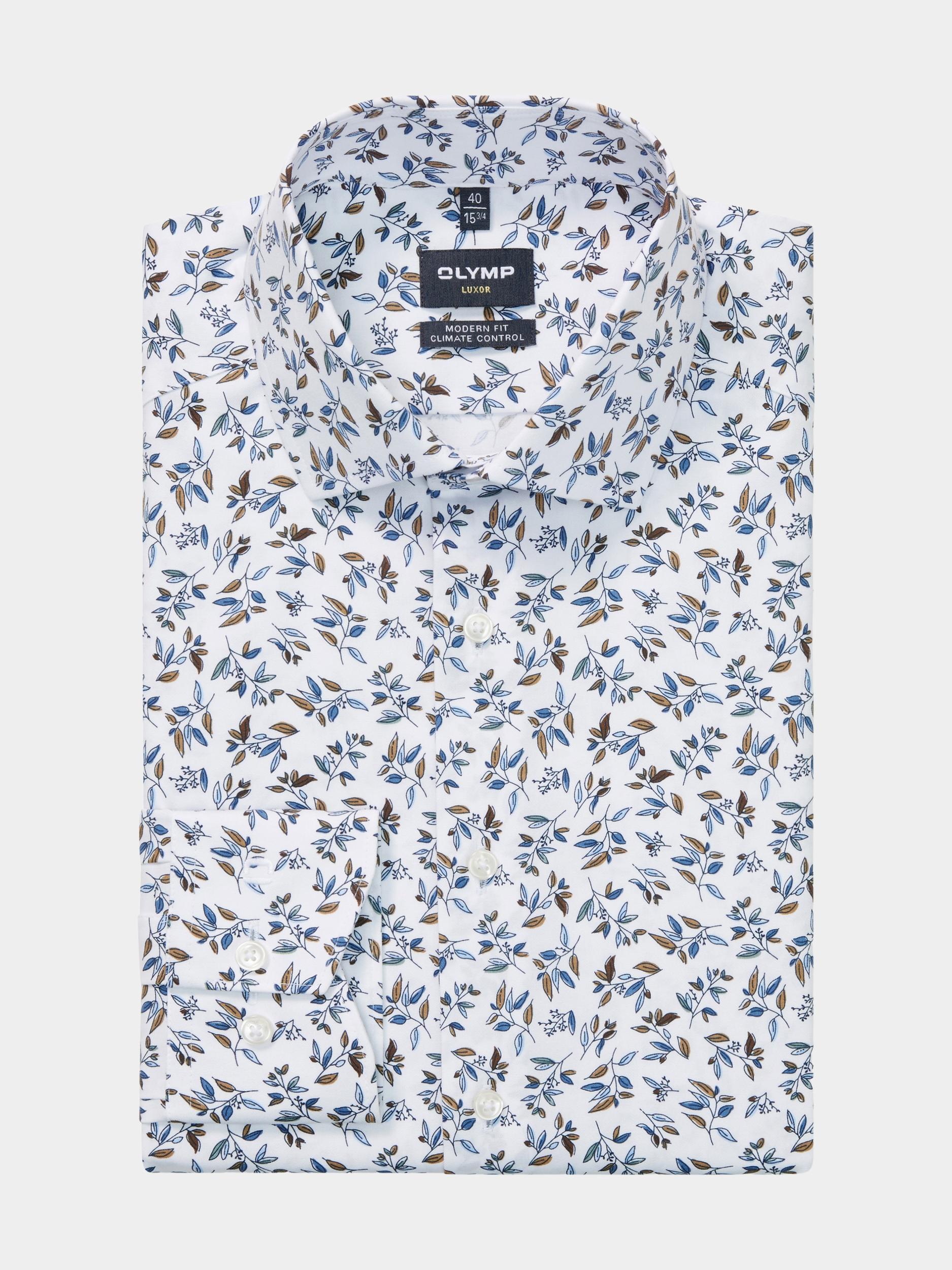 Olymp Business hemd lange mouw Wit 130284-Hemden 130284/00