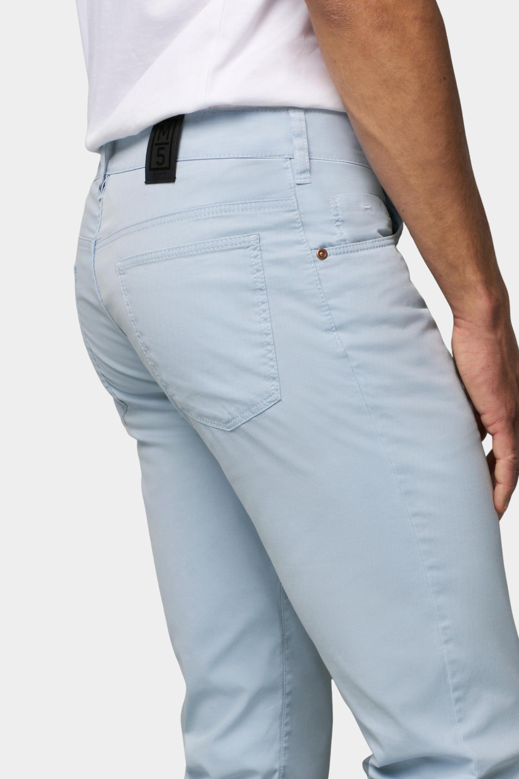 Meyer Katoenen Broek Blauw SLIM Art.1-6184 3611618400/14