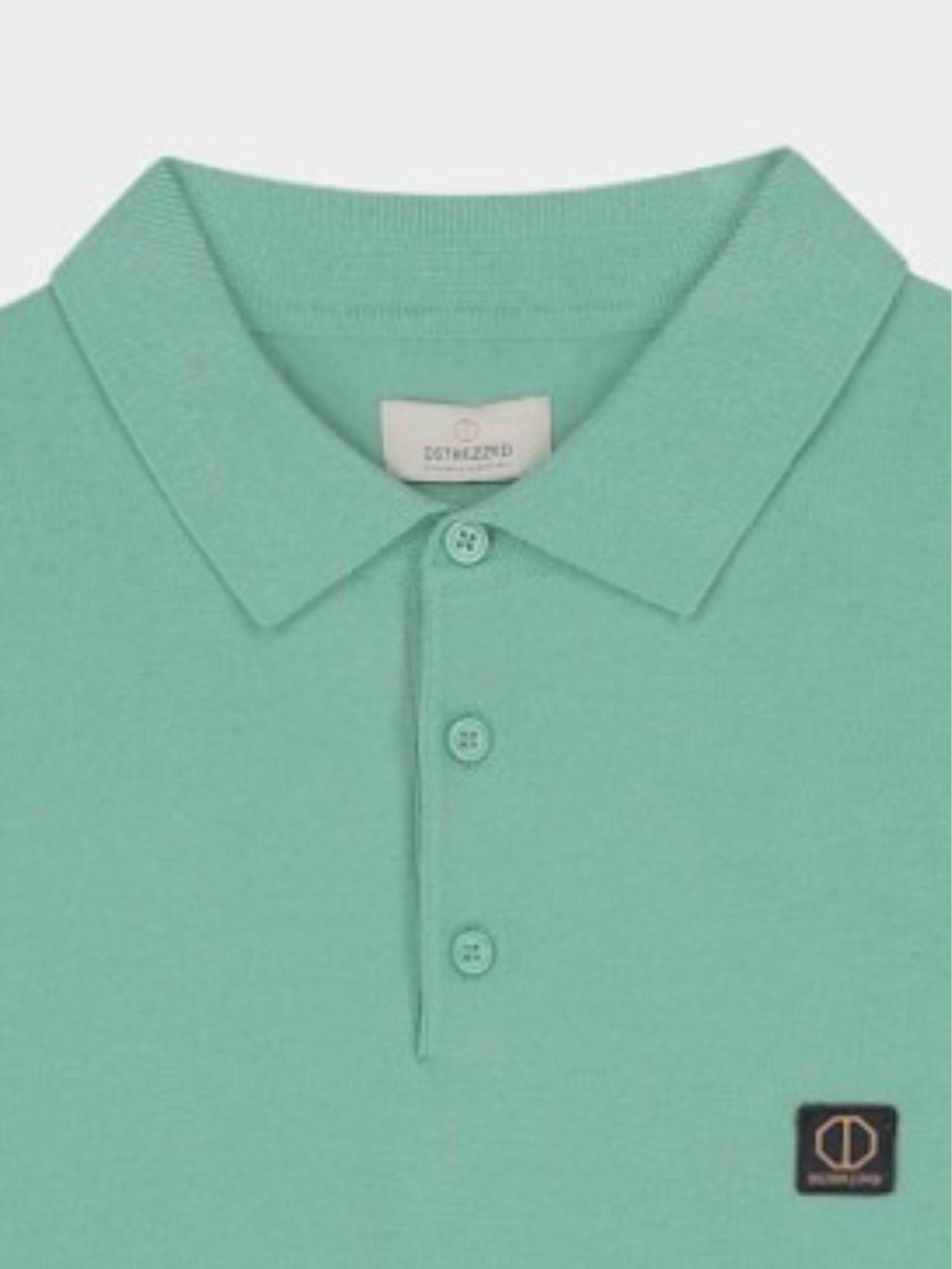 Dstrezzed Polo korte mouw Groen Polo s/s Cotton Knit 420022/556