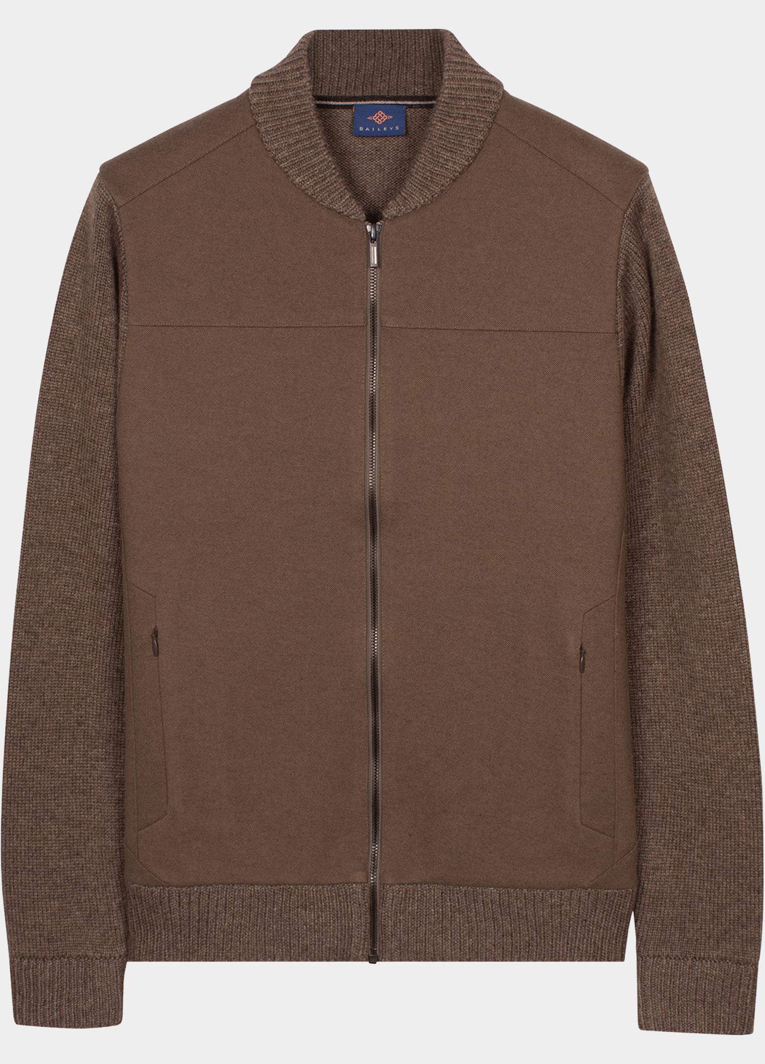 Baileys Vest heren Bruin Cardigan Zip  Front body Line 622064/865