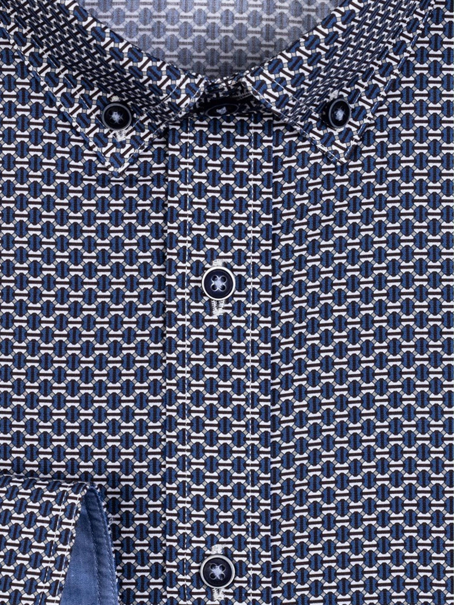 Giordano Casual hemd lange mouw Blauw Ivy 227012/60