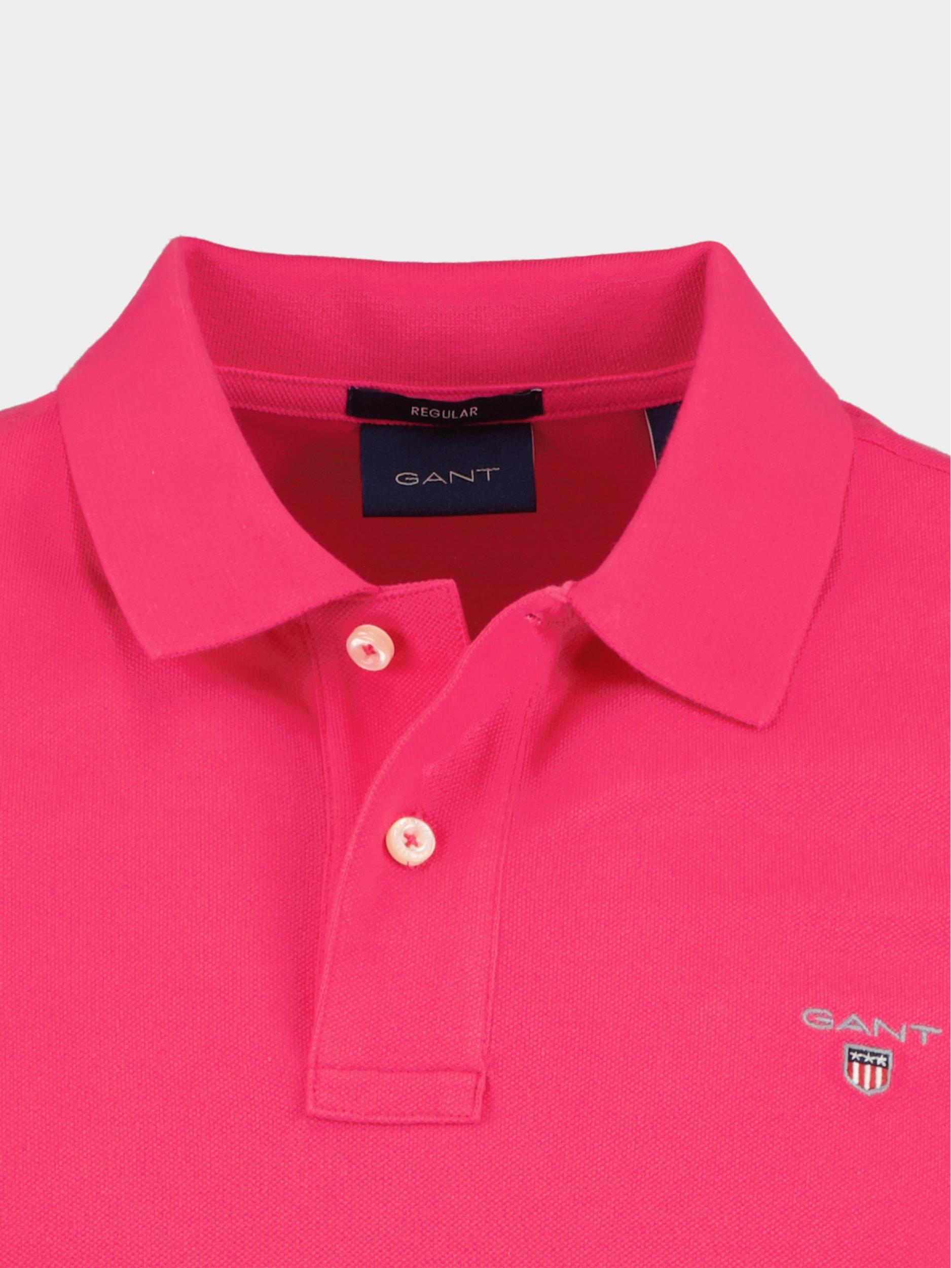 Gant Polo korte mouw Roze Original Pique SS Rugger 2201/675