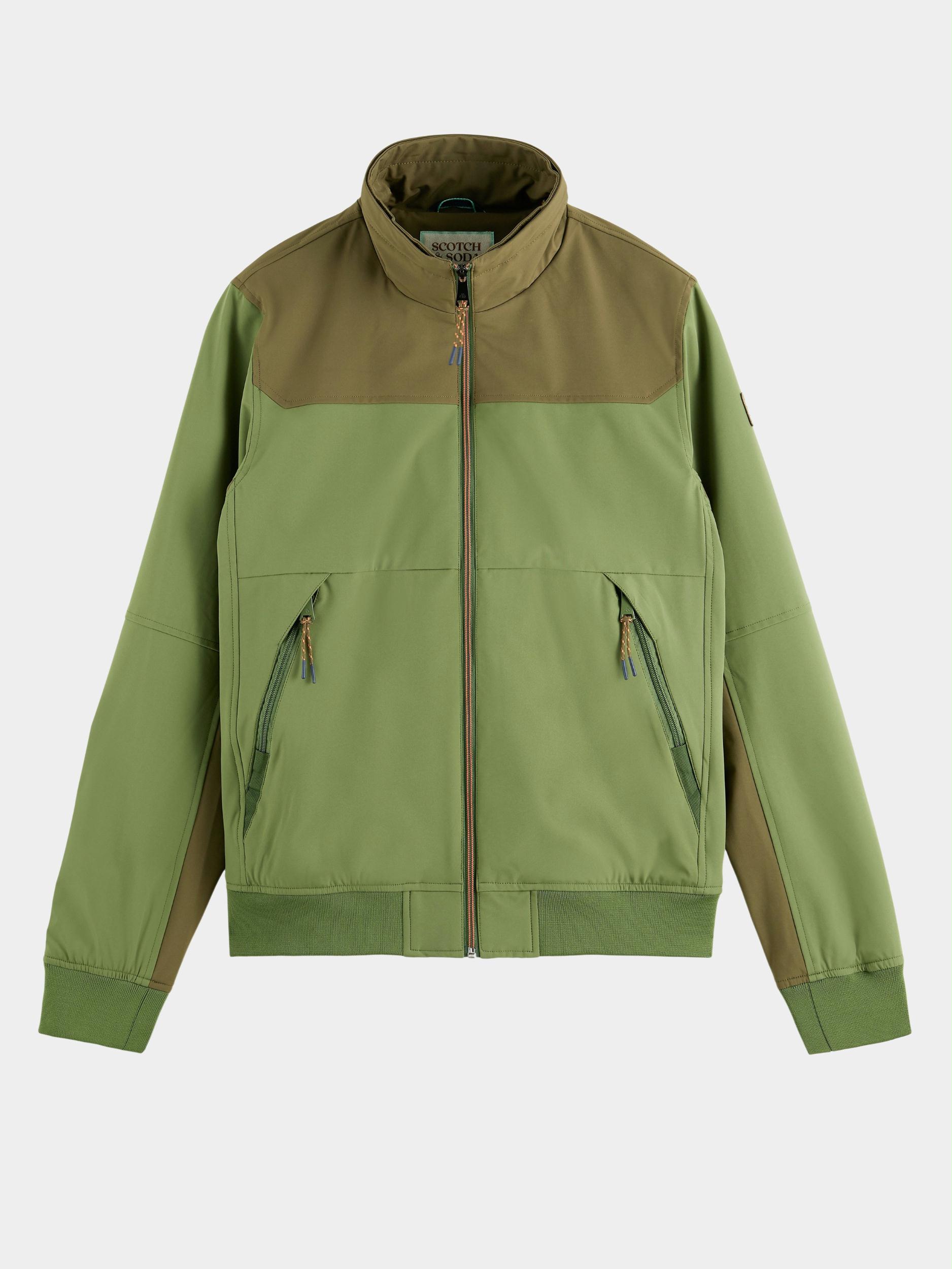Scotch & Soda Winterjack Groen Hooded colourblock jacket 172681/0218