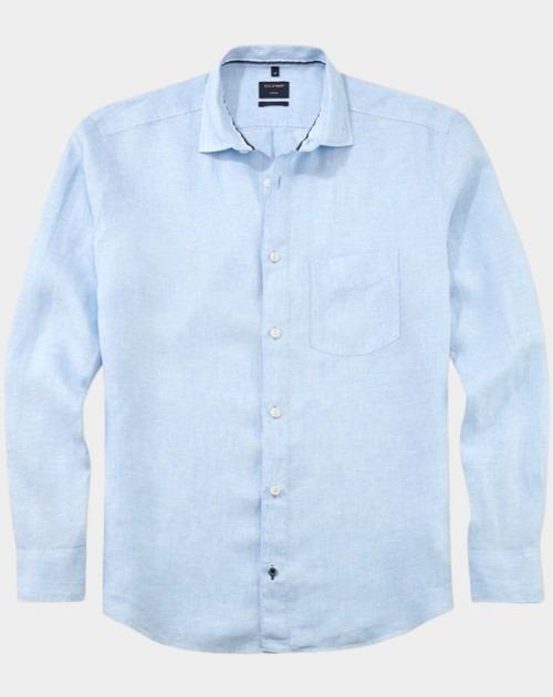 Olymp Casual hemd lange mouw Blauw Casual 407074/10