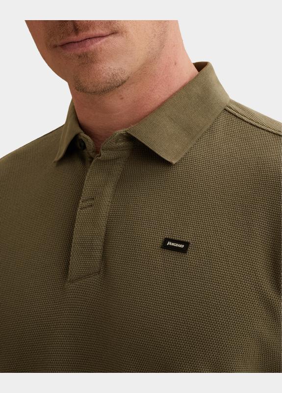 Vanguard Polo korte mouw Groen Short sleeve polo four tuck p VPSS2603822/6495