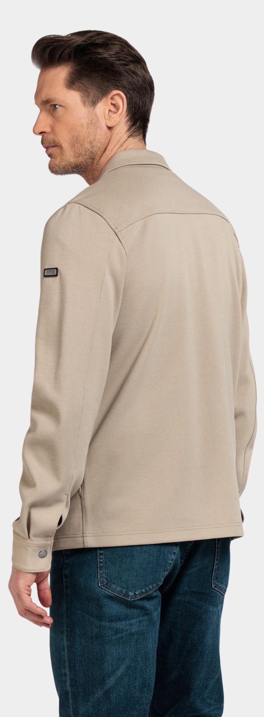 Baileys Overshirt Beige Sweat Overshirt full zip up 512275/82