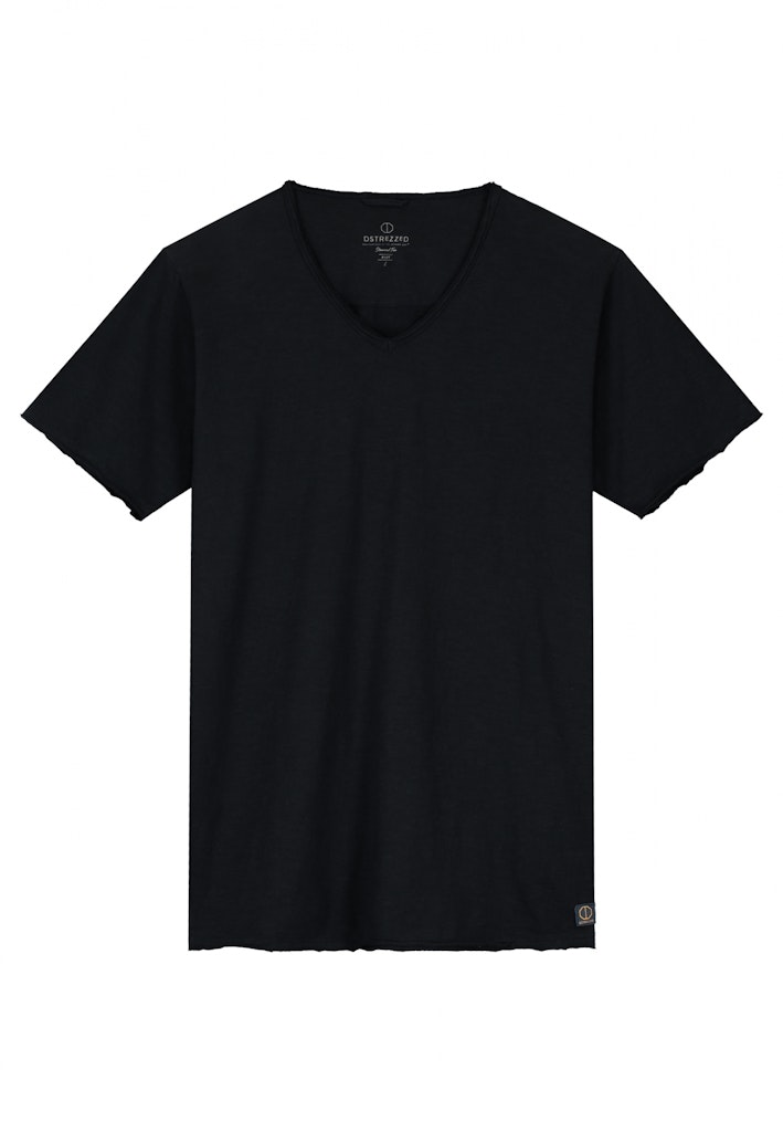 Dstrezzed T-shirt korte mouw Zwart Stewart V-Neck Tee 202840-NOS/999