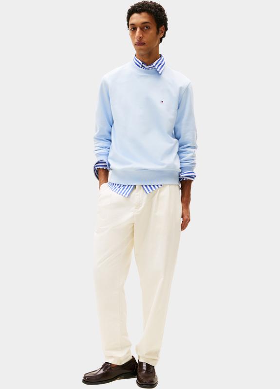 Tommy Hilfiger Pullover Blauw ESSENTIAL TERRY CREWNECK MW0MW37237/C1O