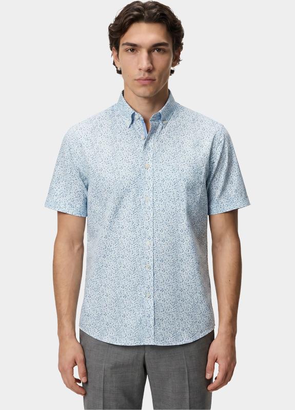 R.B. Boston overhemd korte mouw heren Multi Marshall SS Button Down 616670/704