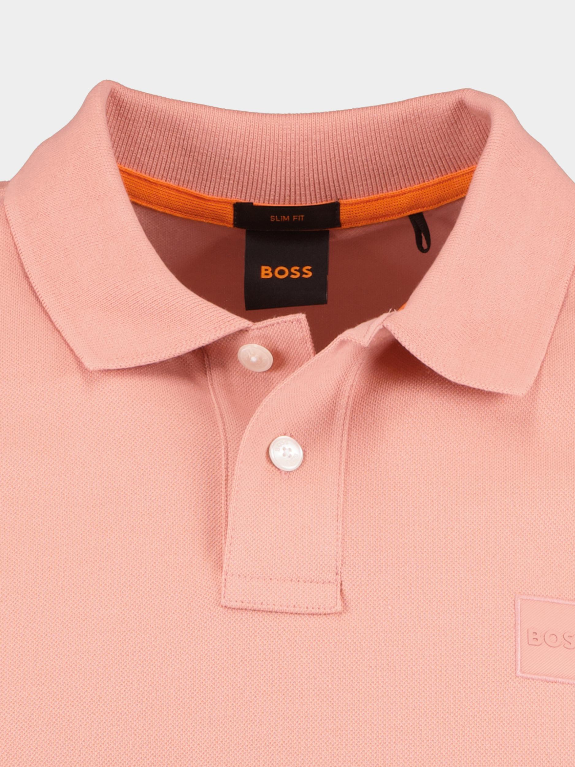 BOSS Orange Polo korte mouw Roze Passenger 10256683 01 50507803/695