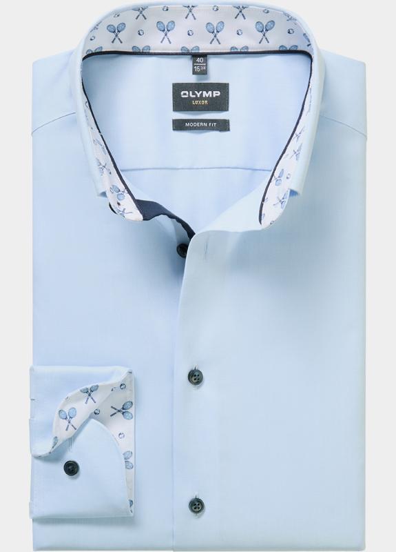 Olymp Zakelijk overhemd heren Blauw Luxor 136214/10
