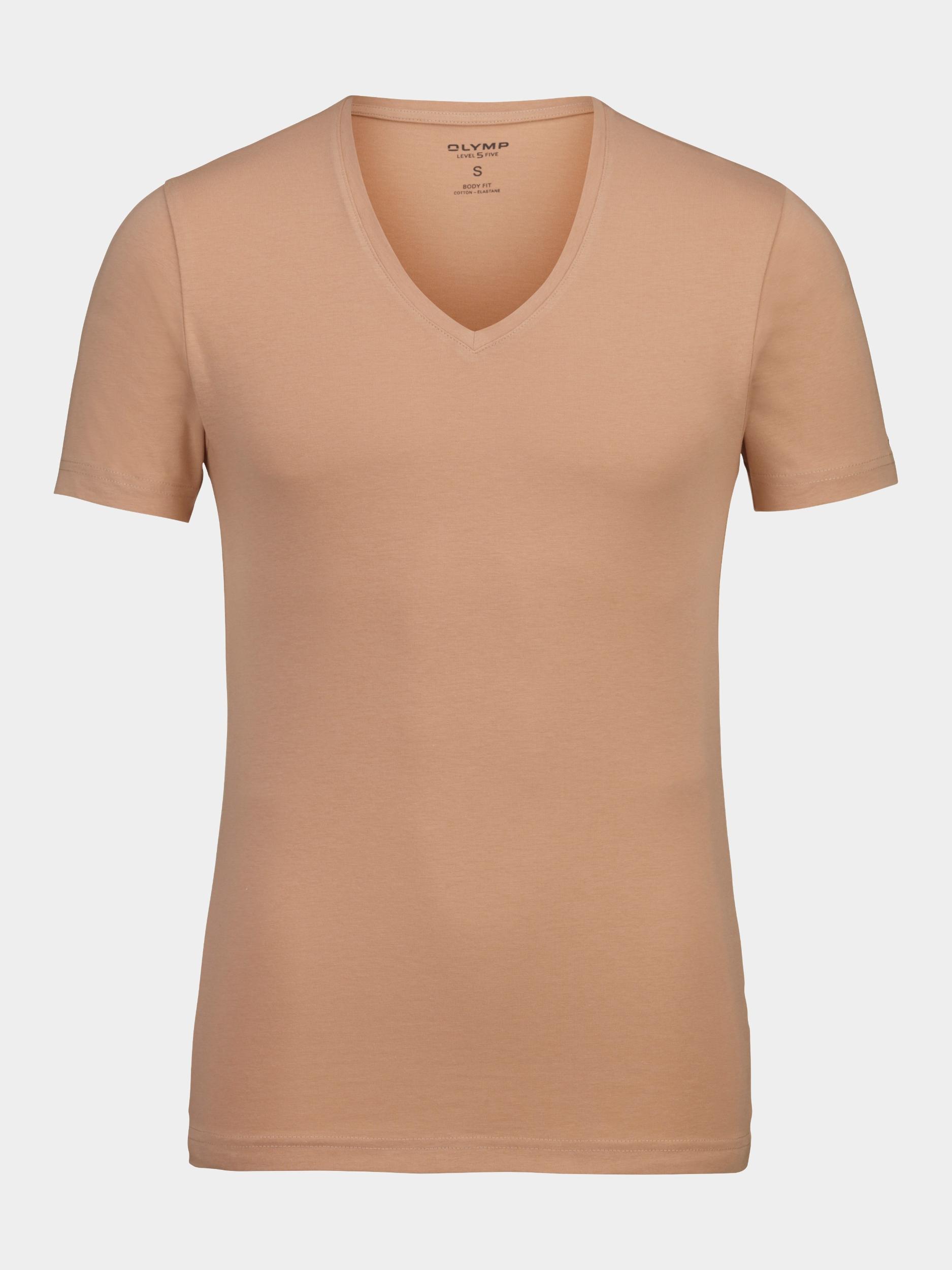 Olymp T-shirt korte mouw Bruin 0801/12 T-Shirt 080112/24