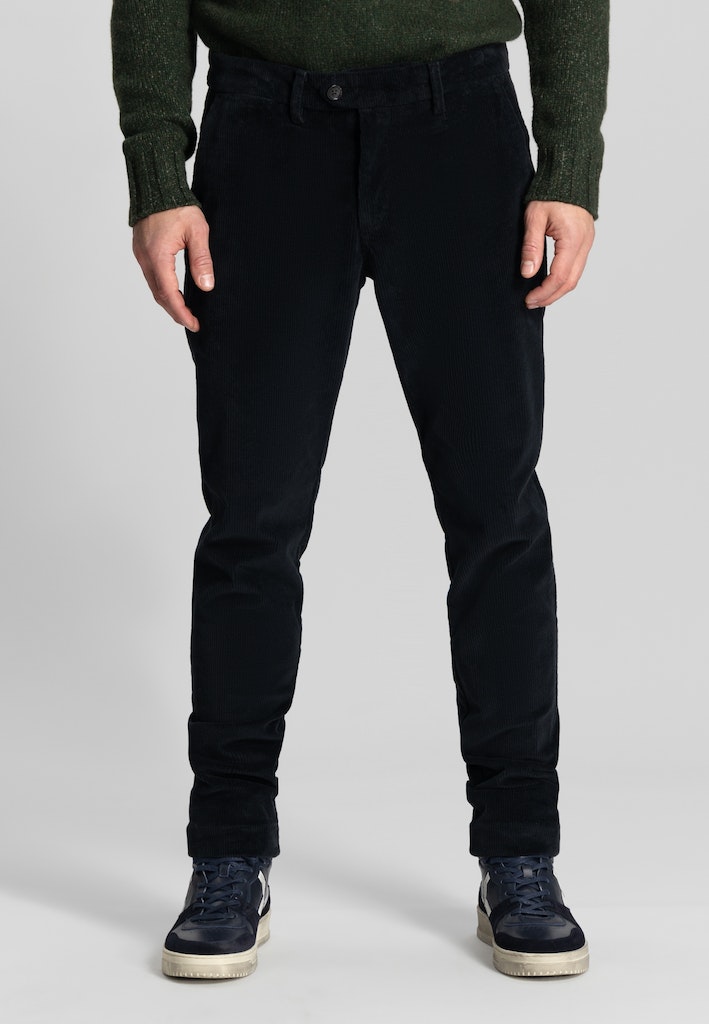 Dstrezzed Katoenen Broek Zwart DS_Fonda Slimfit Chino 501766/994