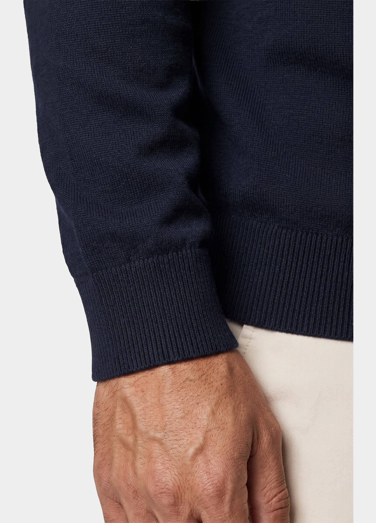 BOSS Green Half Zip Blauw KN_Ever-X QZ 10277214 01 50556146/402
