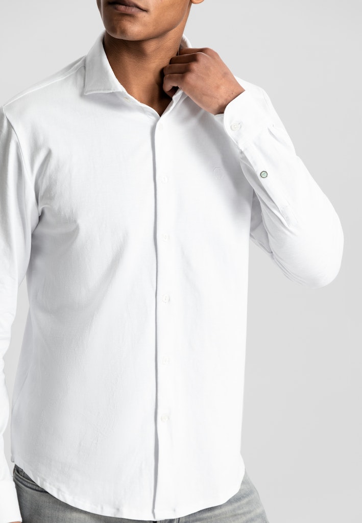 Dstrezzed Casual hemd lange mouw Wit Bo Shirt 303702-NOS/100