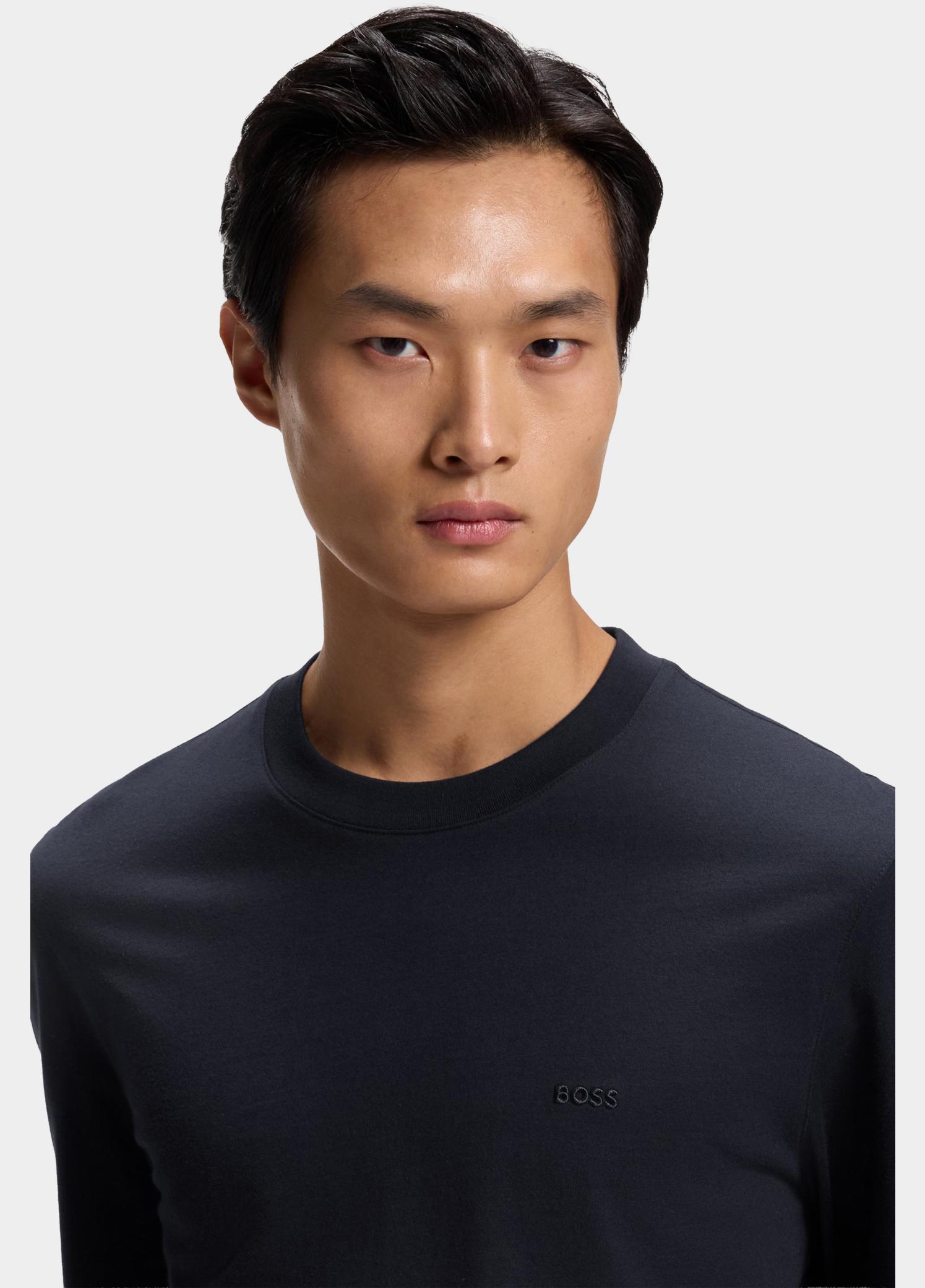 BOSS Black longsleeve heren Blauw H-Talley 01 10281524 01 50567762/404