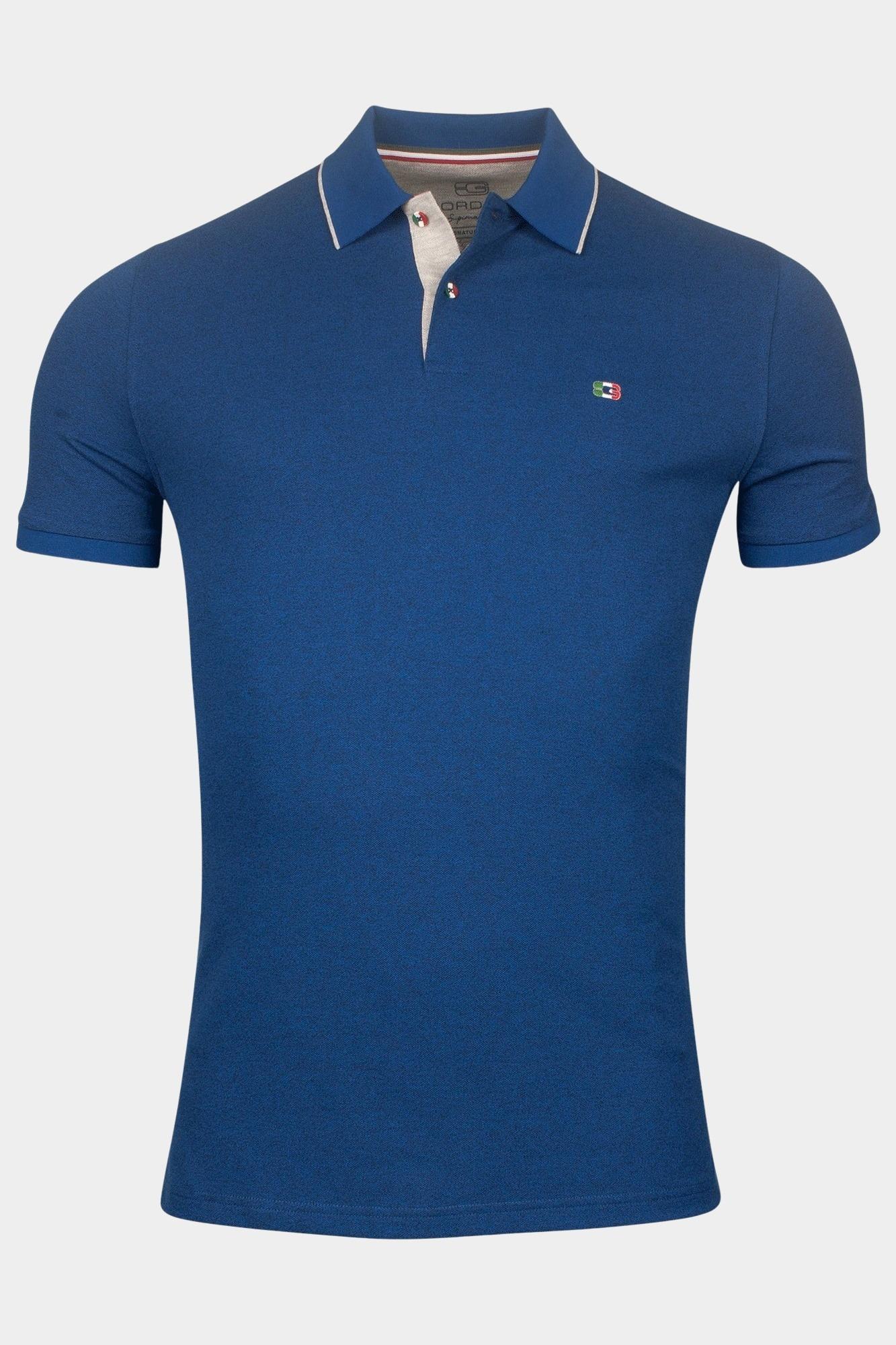 Giordano Polo korte mouw Blauw Nico short sleeve signature p 516587/66