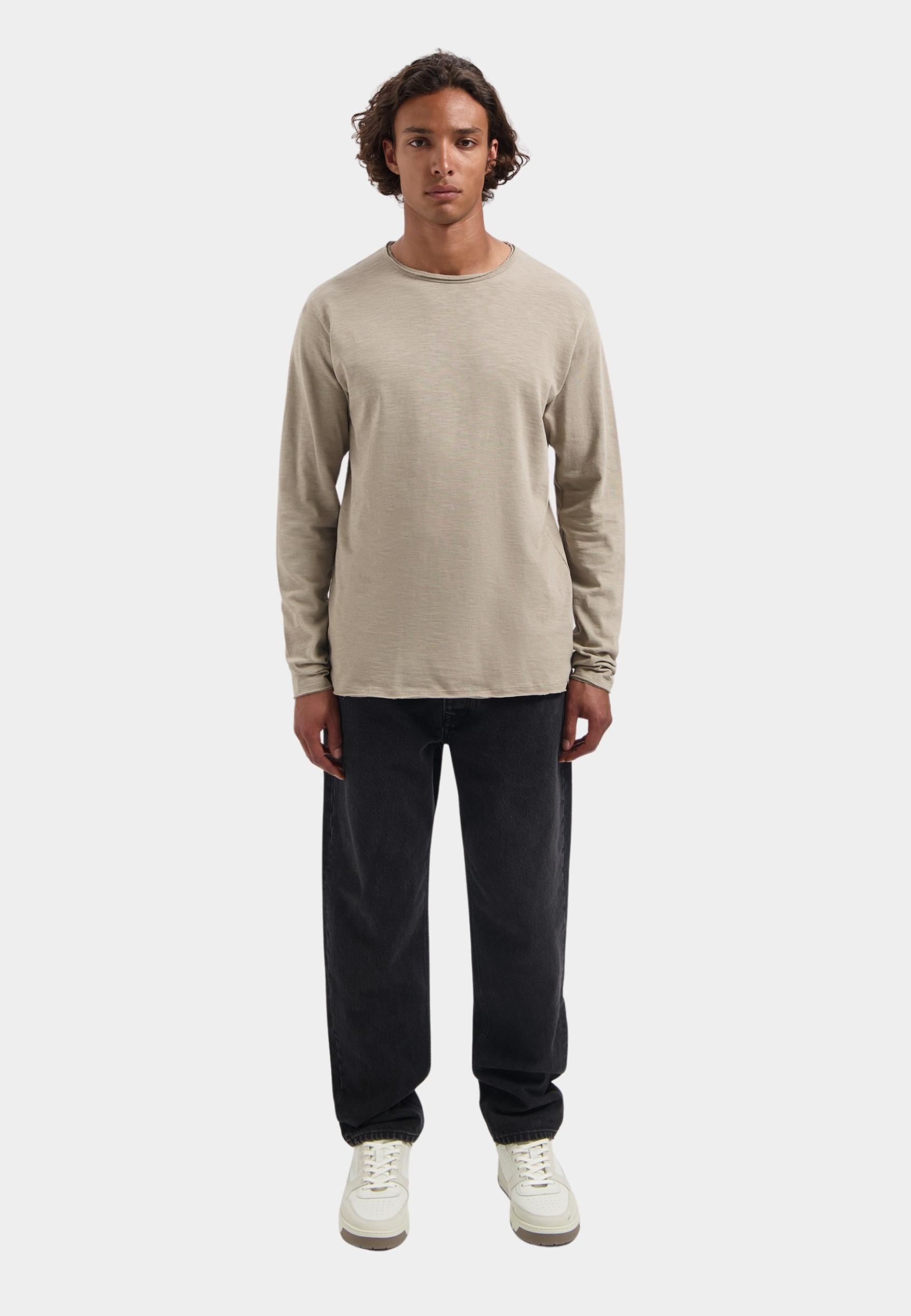 Dstrezzed T-shirt lange mouw Groen DS_Newman Crewneck 220030-AW25/276