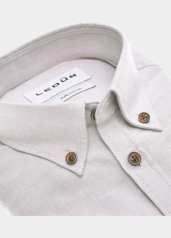 Ledub Business hemd lange mouw Grijs  0143128/220-000-000