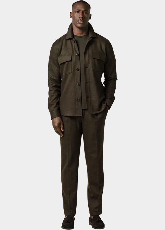 Profuomo Overshirt Groen  PPWF30002/A