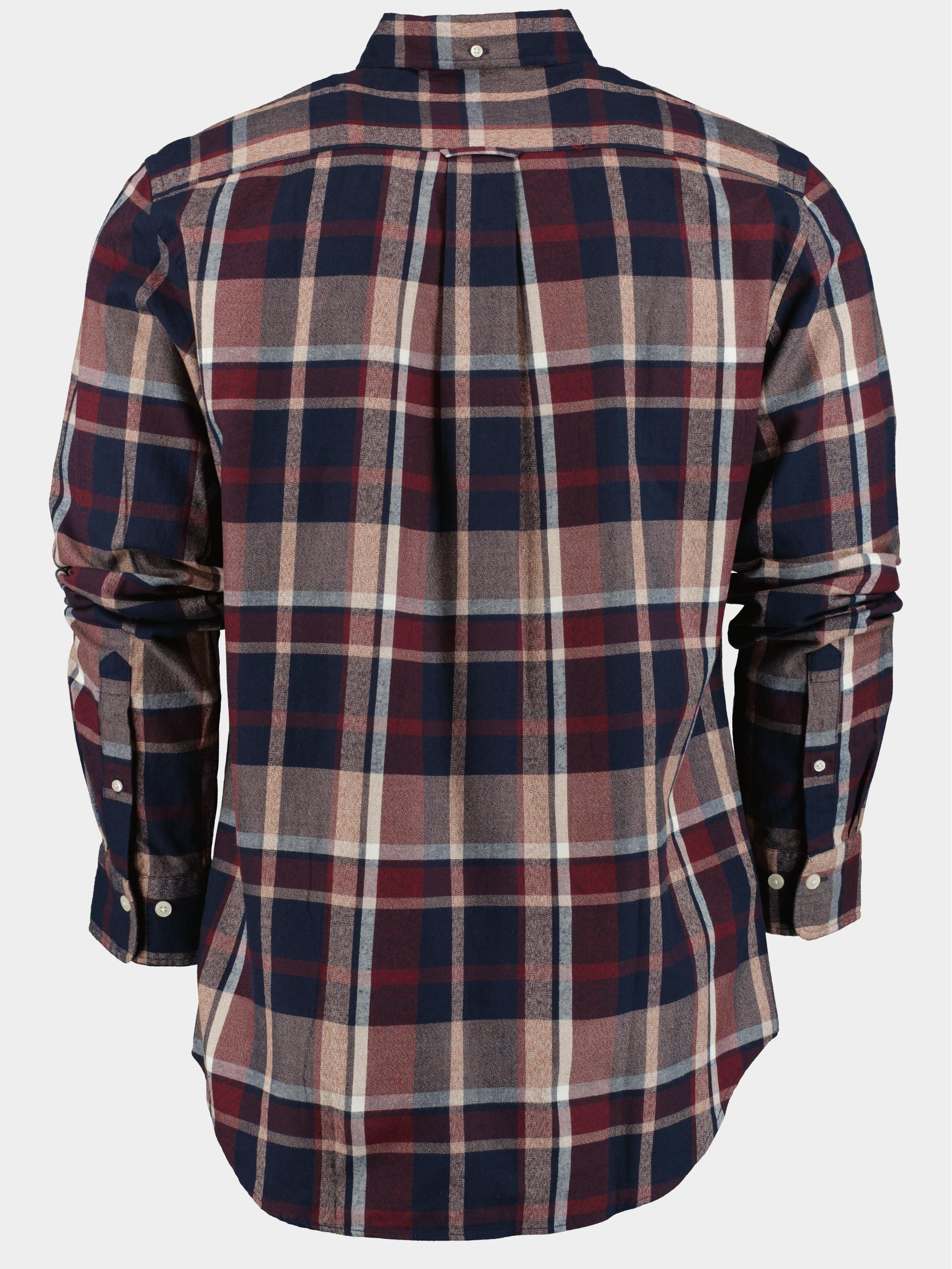 Gant Casual hemd lange mouw Rood Reg Jaspe Check Shirt 3230217/604