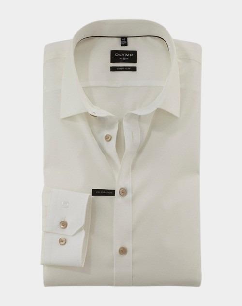 Olymp Business hemd lange mouw Beige No. Six 250654/20