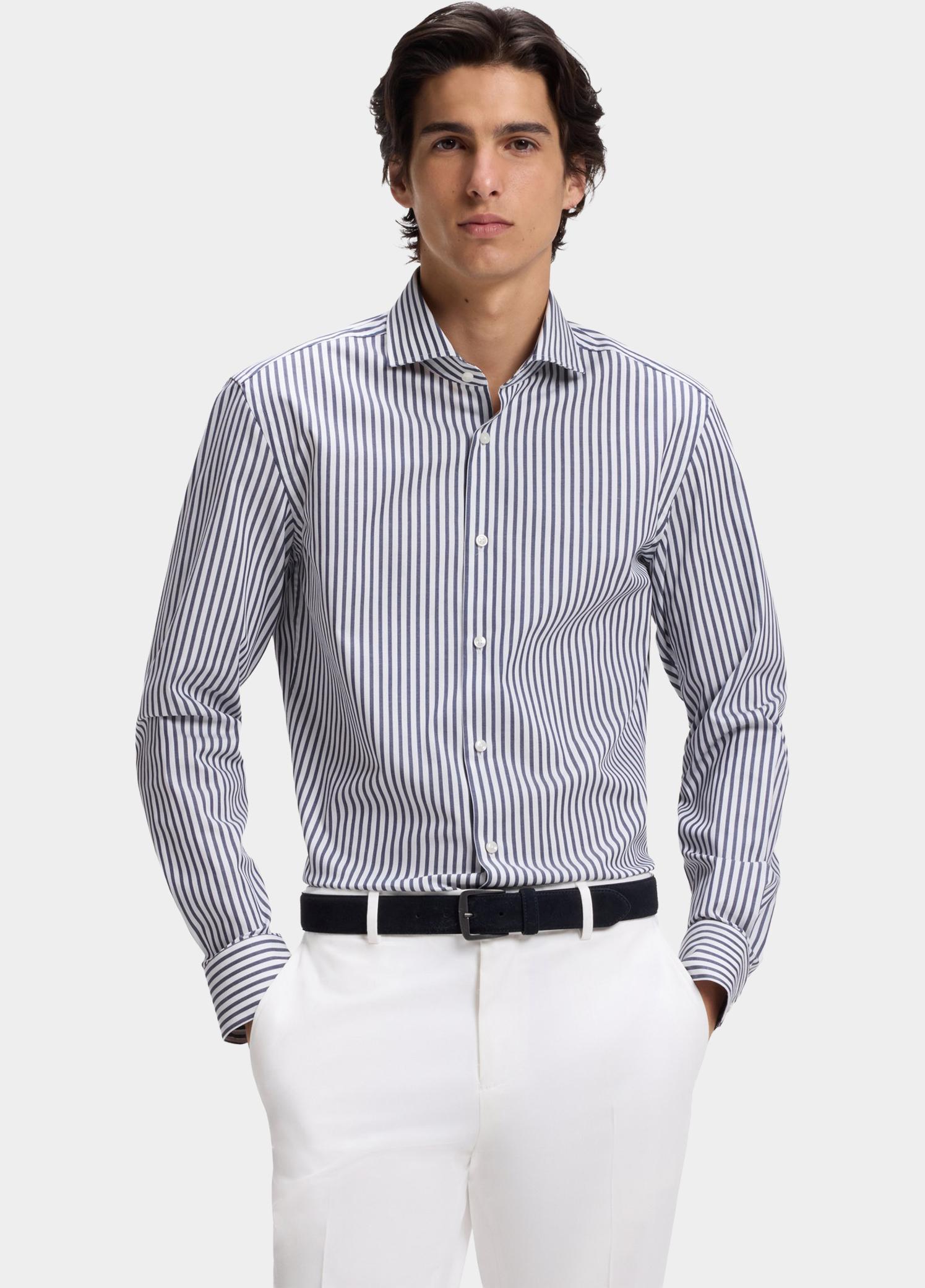 BOSS Black Business hemd lange mouw Blauw H-HANK-SP-C1-261 10281029 01 50567021/404