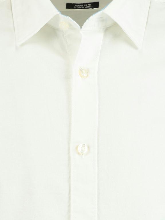 BOSS Black Casual hemd lange mouw Wit Overhemd Lukas_53 Wit Regular 50411900/100