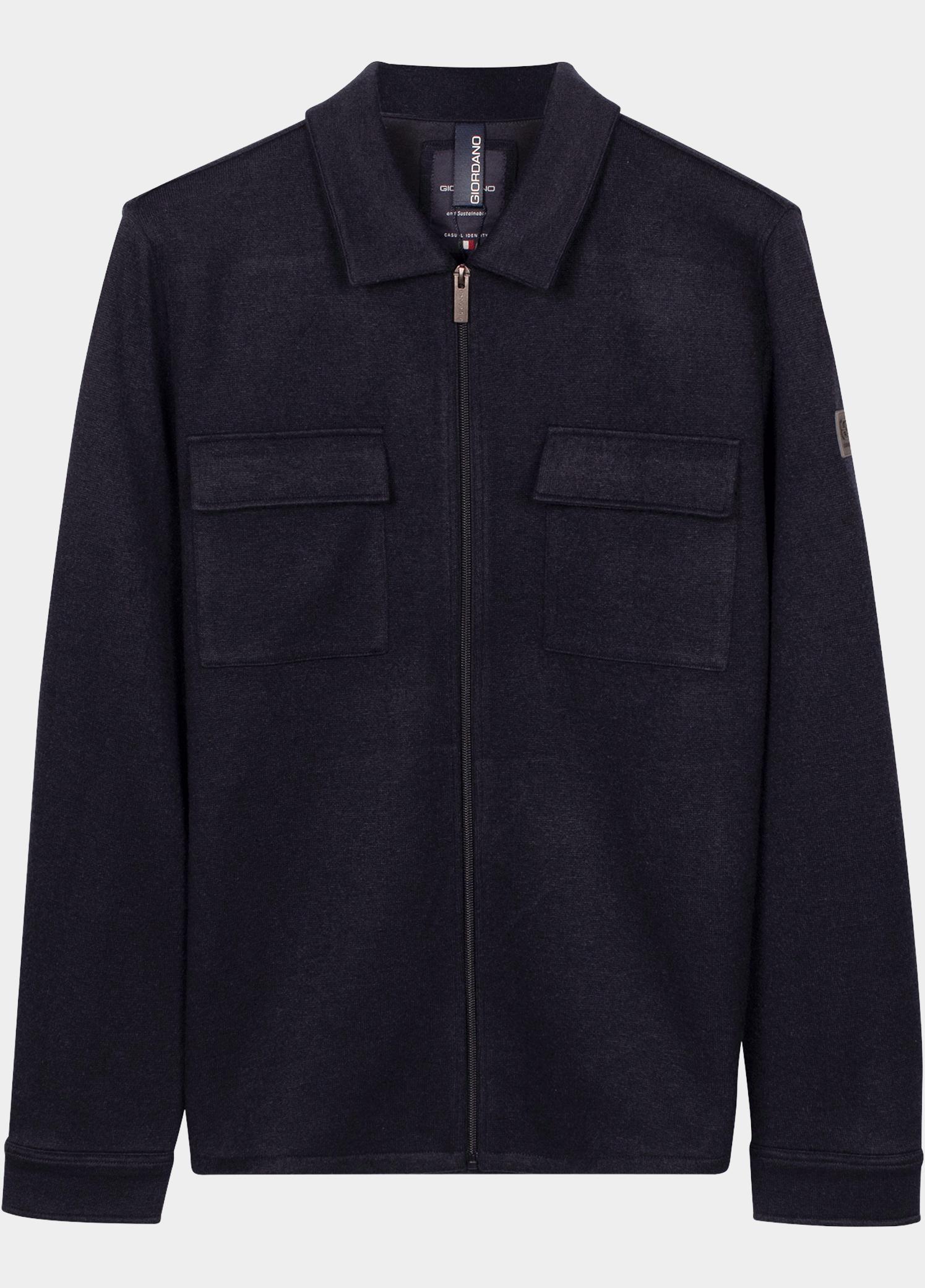 Giordano Vest heren Blauw Carissio Wool Mix Jersey 627504/60