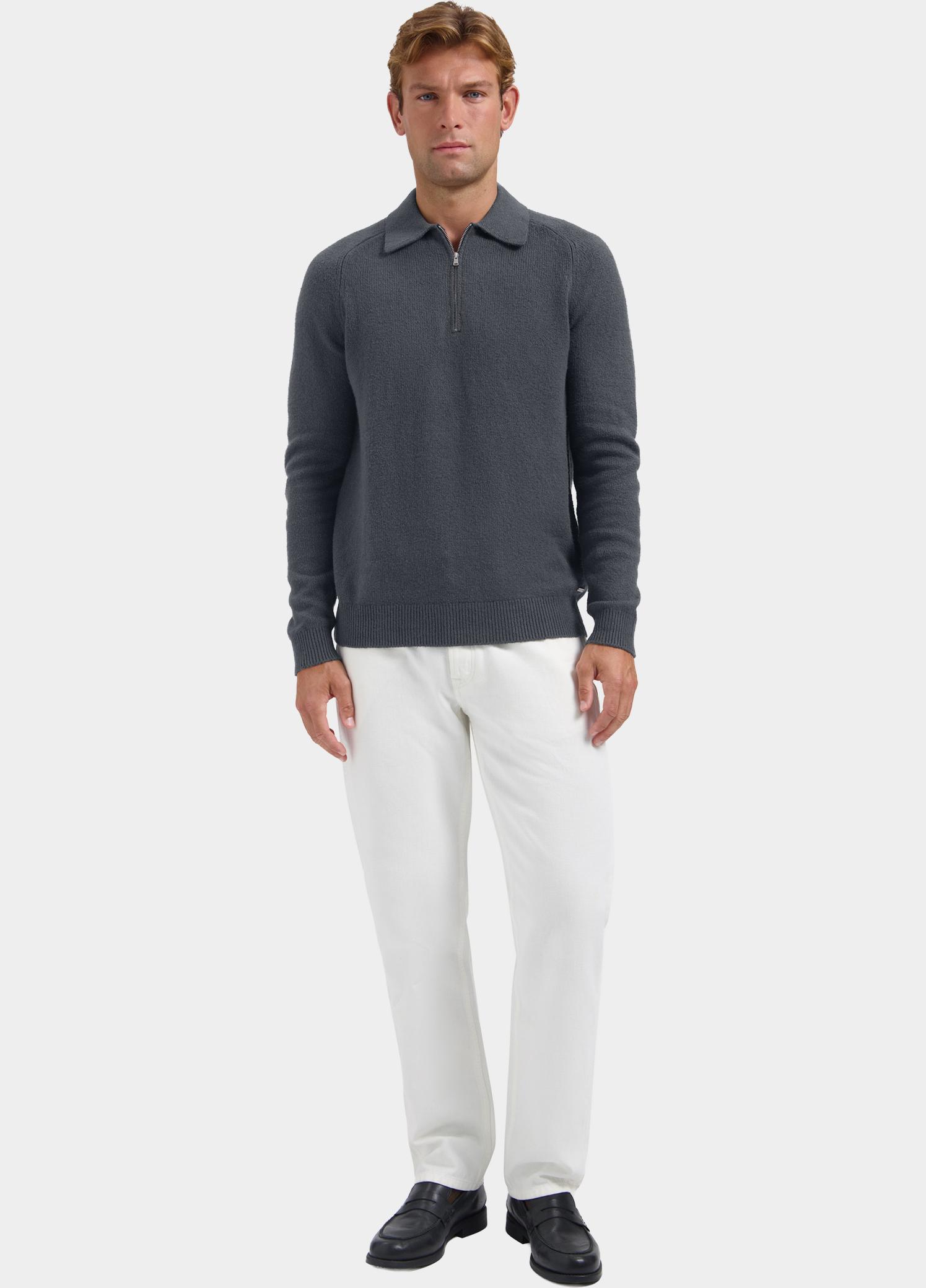 Dstrezzed Polo lange mouwen heren Grijs Yvain Polo 405936/835