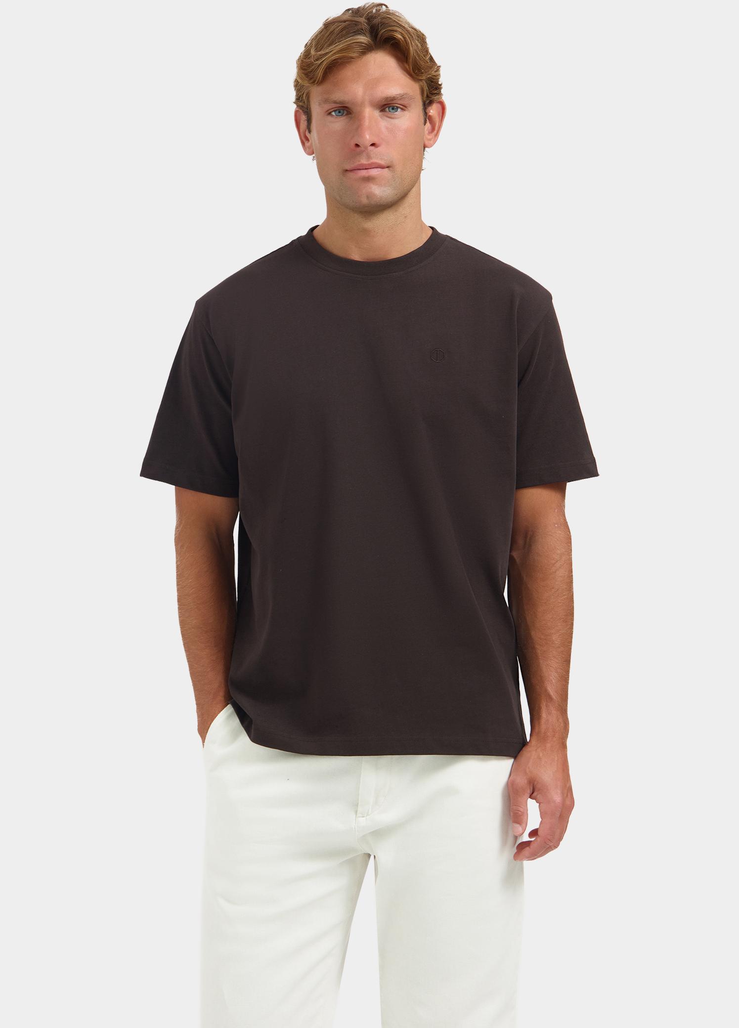 Dstrezzed T-shirt heren Bruin Collin SS Tee 203012/799