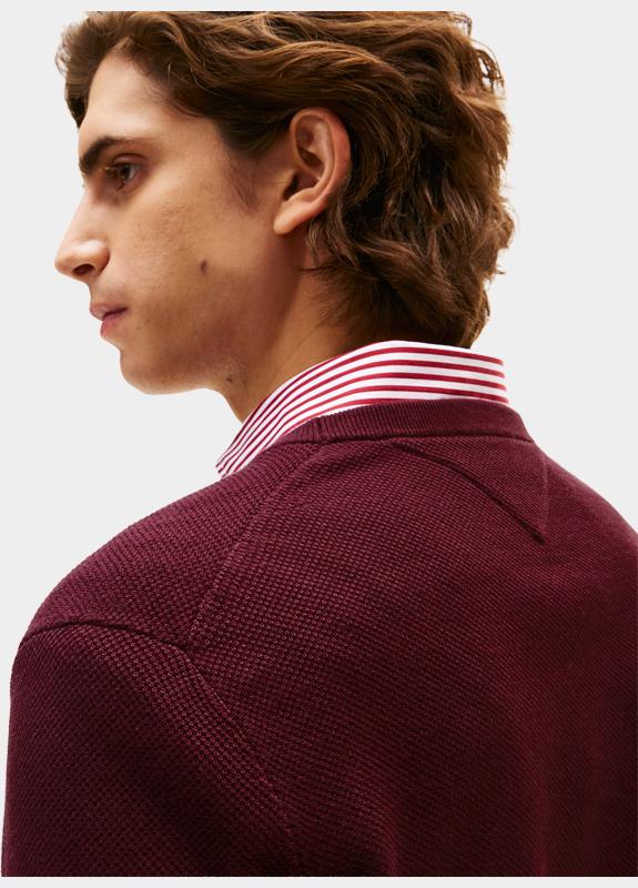 Tommy Hilfiger Pullover Rood ESSENTIAL STRUCTURE CREW NECK MW0MW36347/XIH