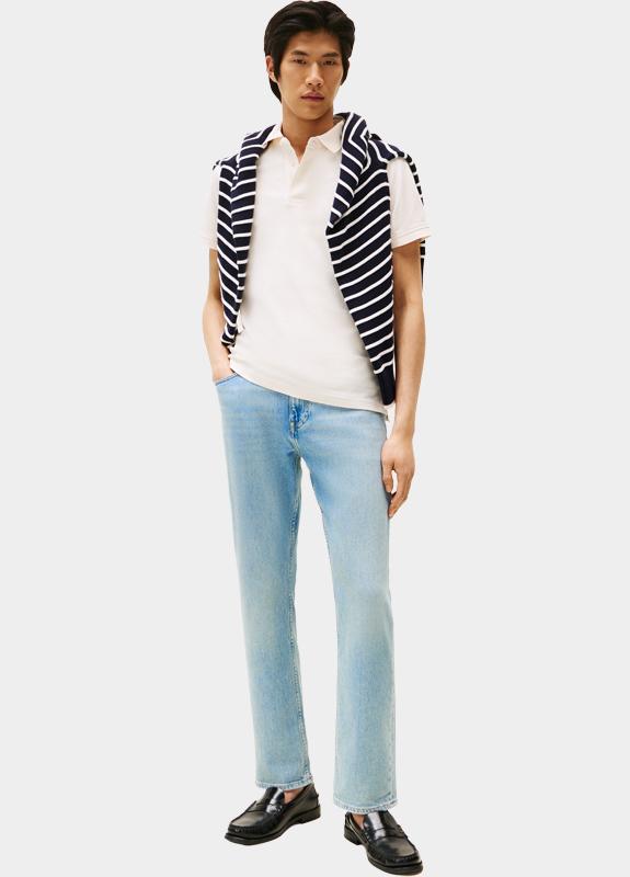 Tommy Hilfiger Polo korte mouw Beige 1985 Slim Polo MW0MW17771/Z00