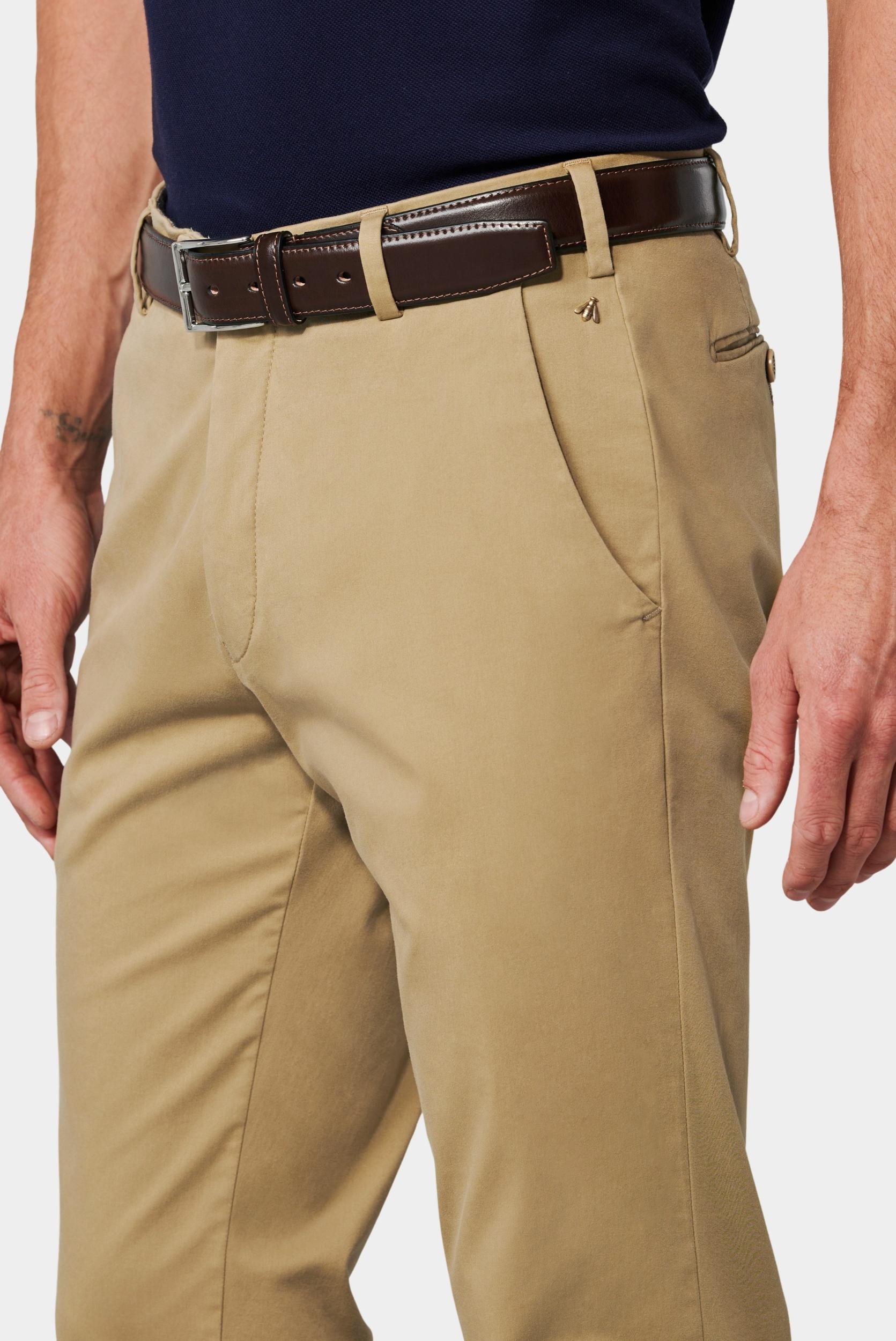 Meyer Katoenen Broek Bruin BONN Art.1-8096 1021809600/43
