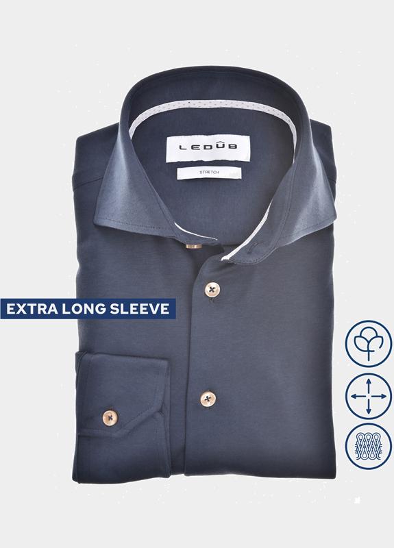 Ledub Overhemd extra lange mouw Blauw  0702049/190-620-000