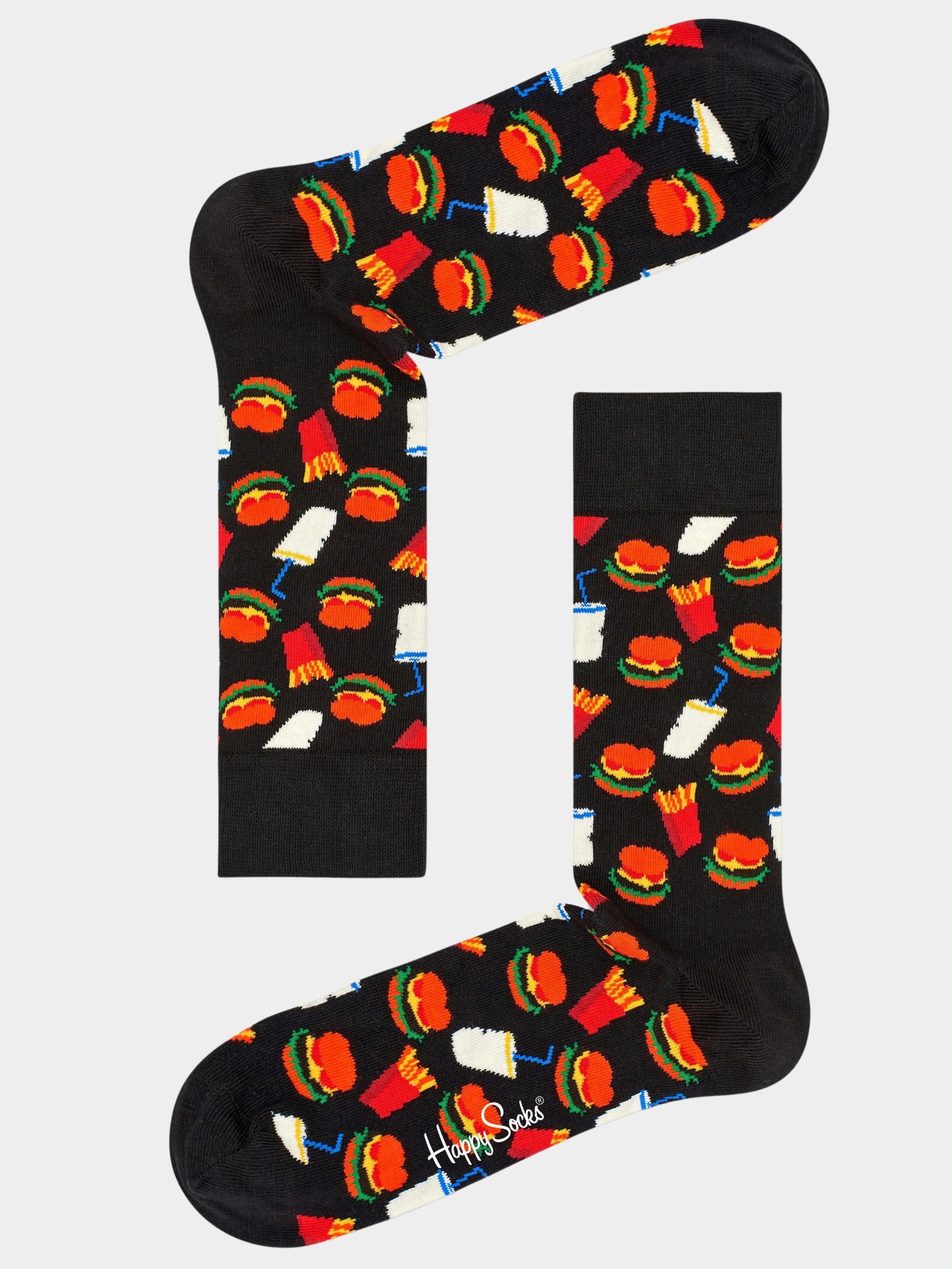 Happy Socks Sokken Zwart Hamburger HAM01/9050