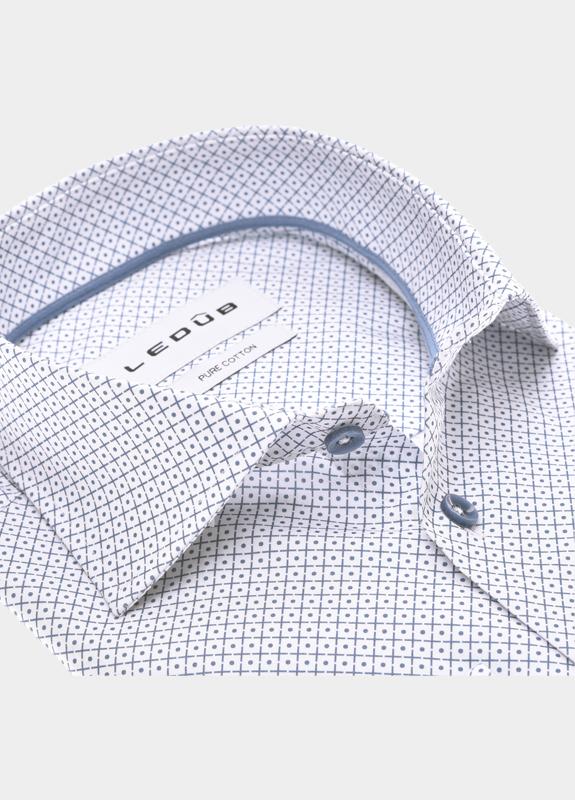 Ledub Business hemd lange mouw Blauw  0702040/150-150-000