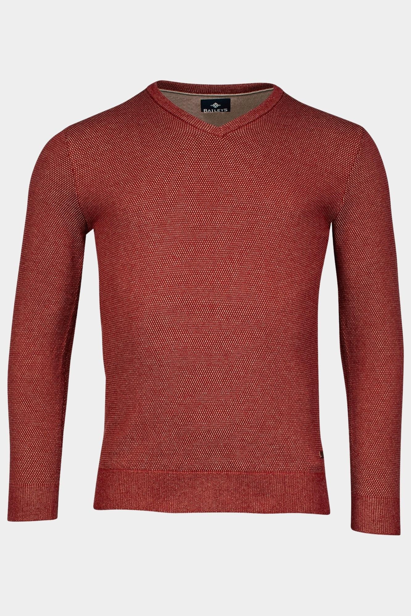 Baileys Pullover Rood V-Neck Pullover  all over 9gg 328106/385