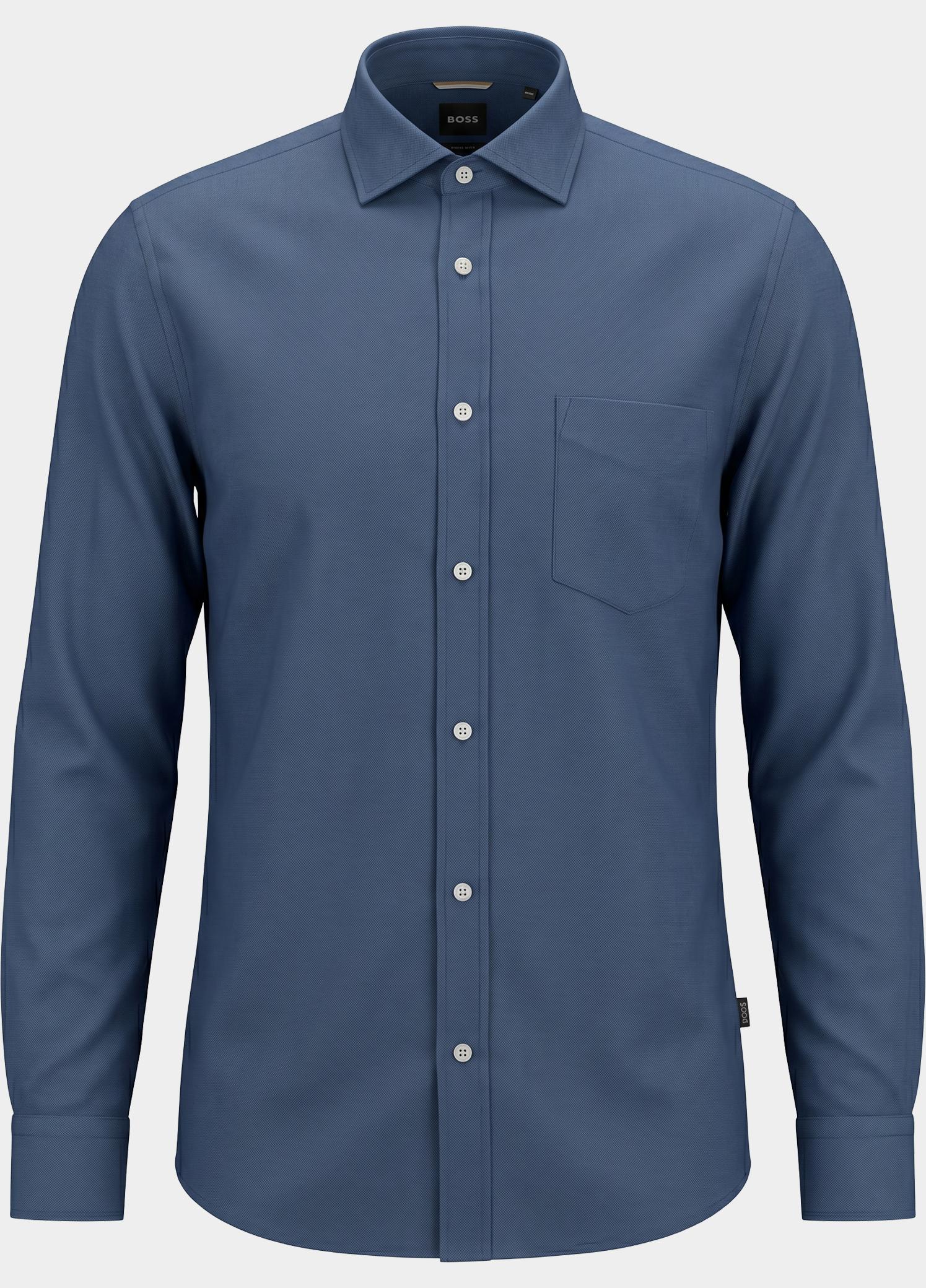 BOSS Black Casual hemd lange mouw Blauw H-ROB-SP-P-263 10281092 01 50567060/460