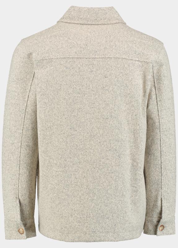 Innocente Overshirt Beige met visgraatmotief 13810/Taupe