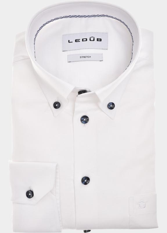 Ledub Business hemd lange mouw Wit  0702111/910-190-000