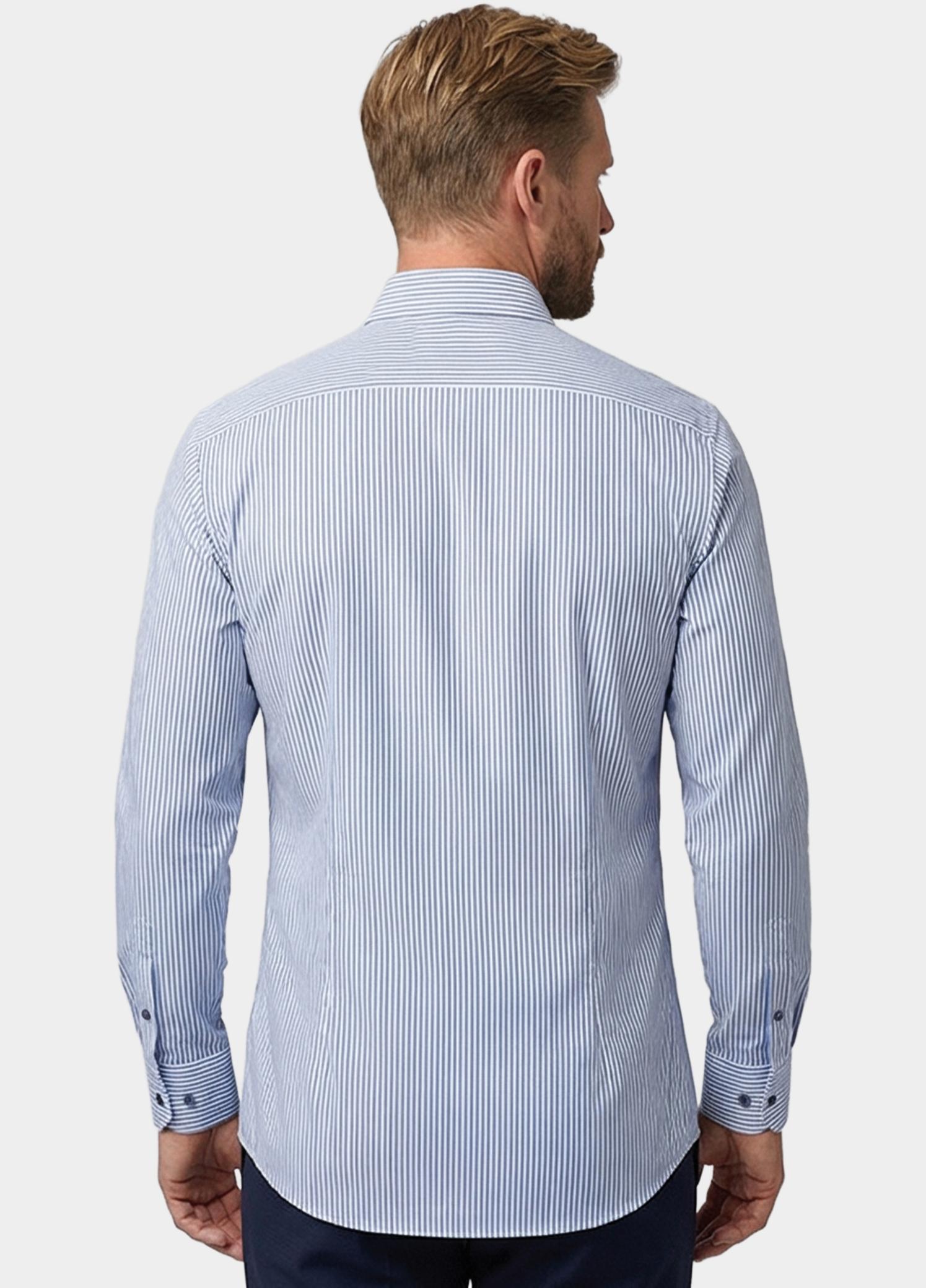 Giordano Overhemd heren Blauw Locarno Long Sleeve Semi Cuta 617840/61
