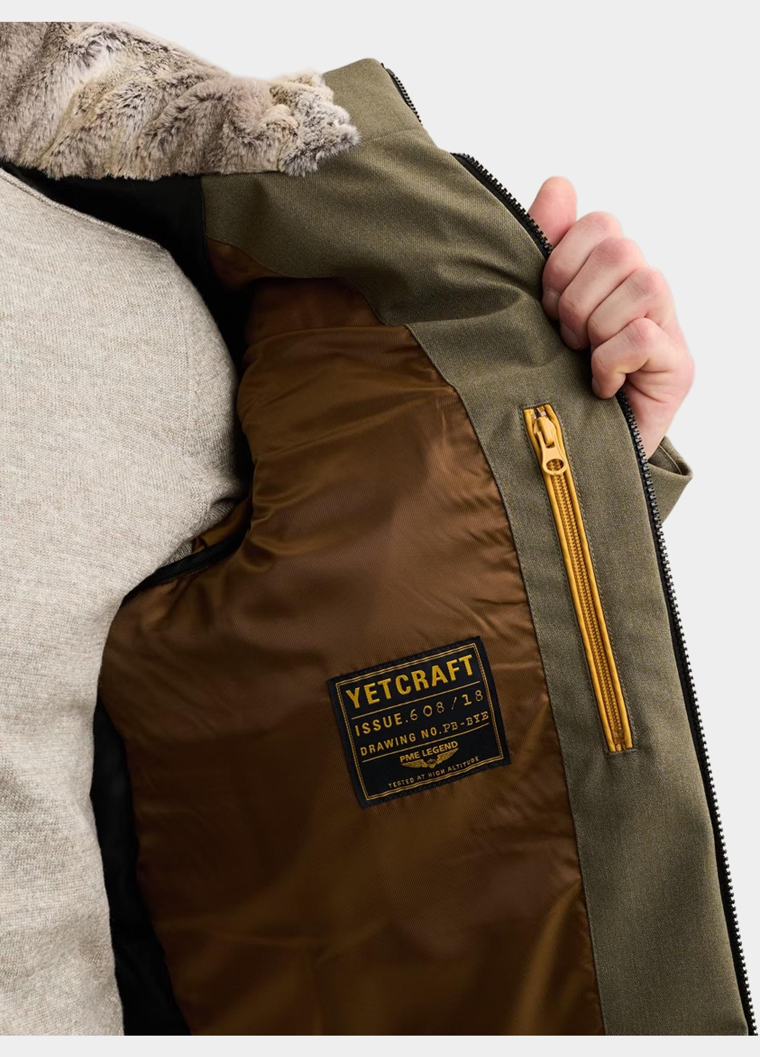 PME Legend Winterjas heren Groen Semi long jacket YETCRAFT Mel PJA2609118/6485