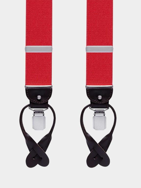 Profuomo Bretels Rood BRACES LUXE 35MM SOLID RED PP1L00001C/600