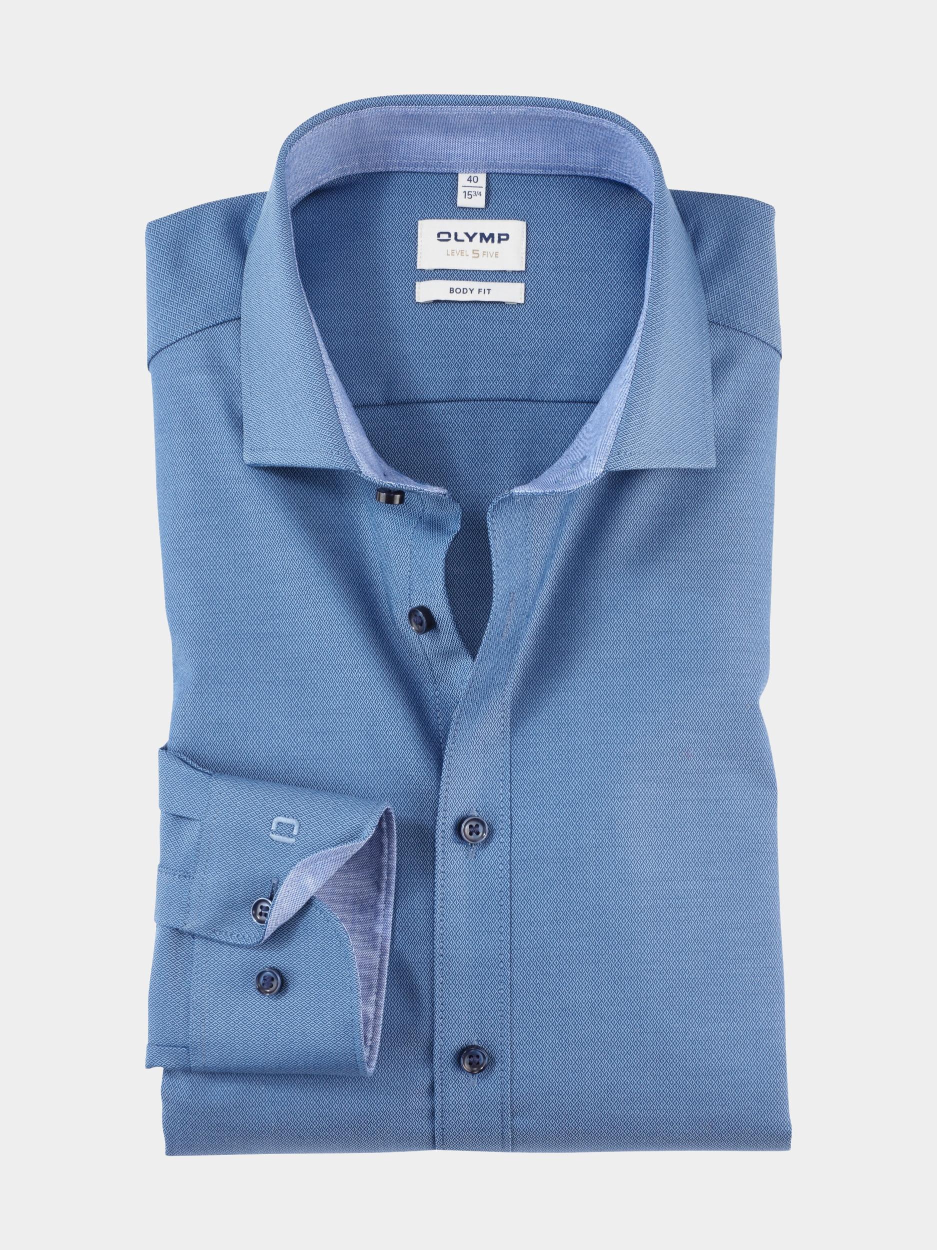Olymp Business hemd lange mouw Blauw 0531/64 Hemden 053164/15