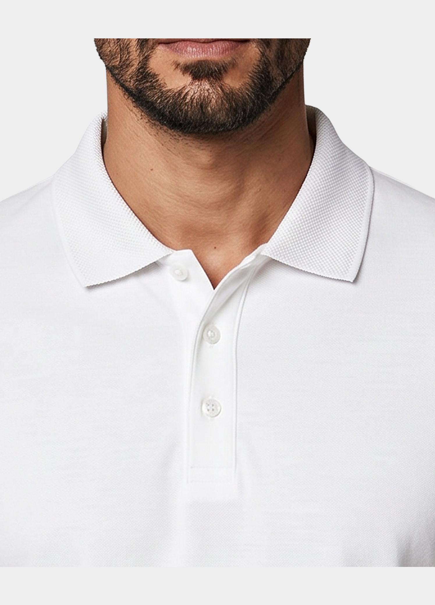 Scotland Blue Polo heren Wit Boris Polo SPE25108BO40SB/100 white