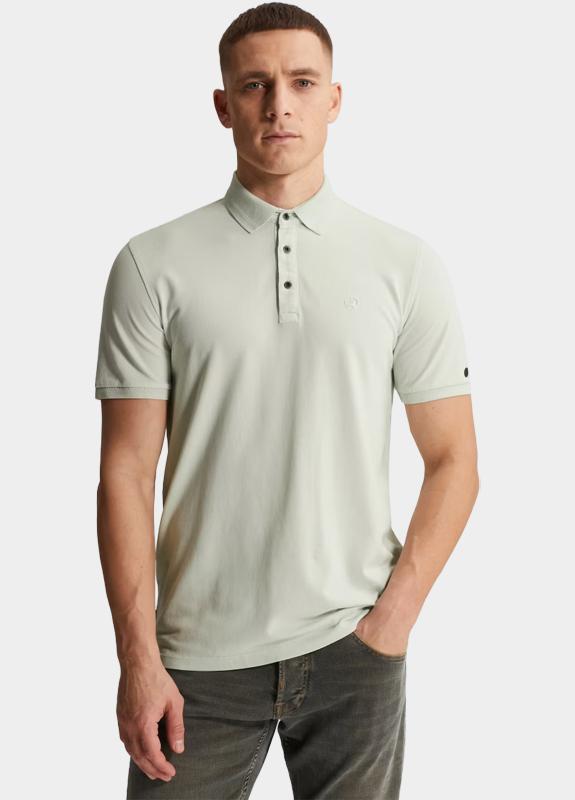 Cast Iron Polo korte mouw Blauw Short sleeve polo slim fit fi CPSS2605894/5011