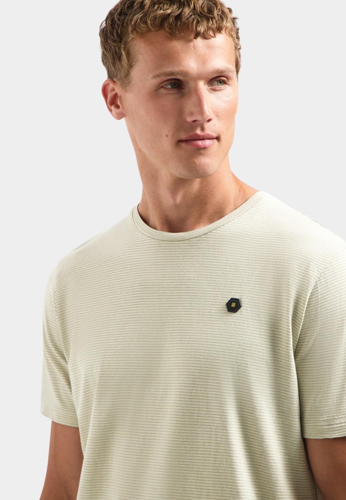 No Excess T-shirt korte mouw Groen T-Shirt Crewneck Melange Jacq 29350708/197