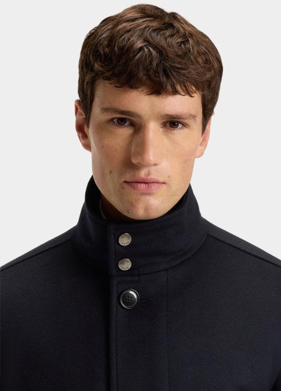 BOSS Black Wollen Jas Blauw H-Coxtan-234 10273687 01 50549193/404