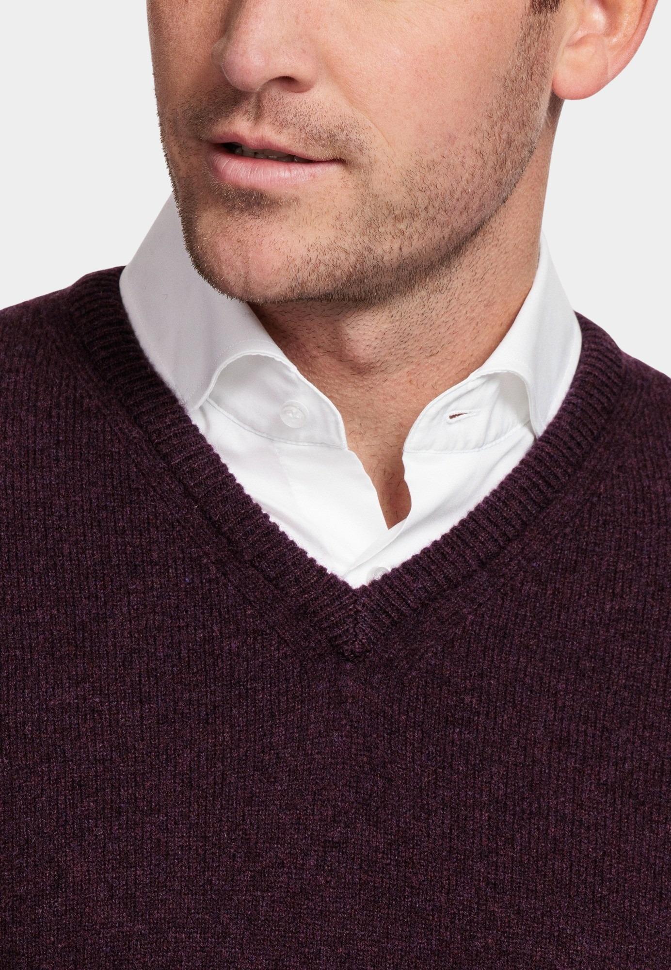 Baileys Pullover Paars V-Neck Pullover  9gg, single 320011/390